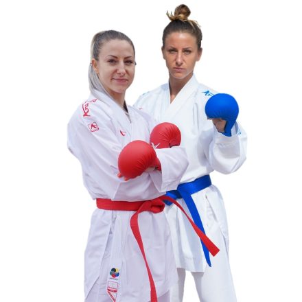 Arawaza Onyx Zero Gravity PREMIERE LEAGUE WKF kumite karate ruha 150 cm, kék hímzéssel